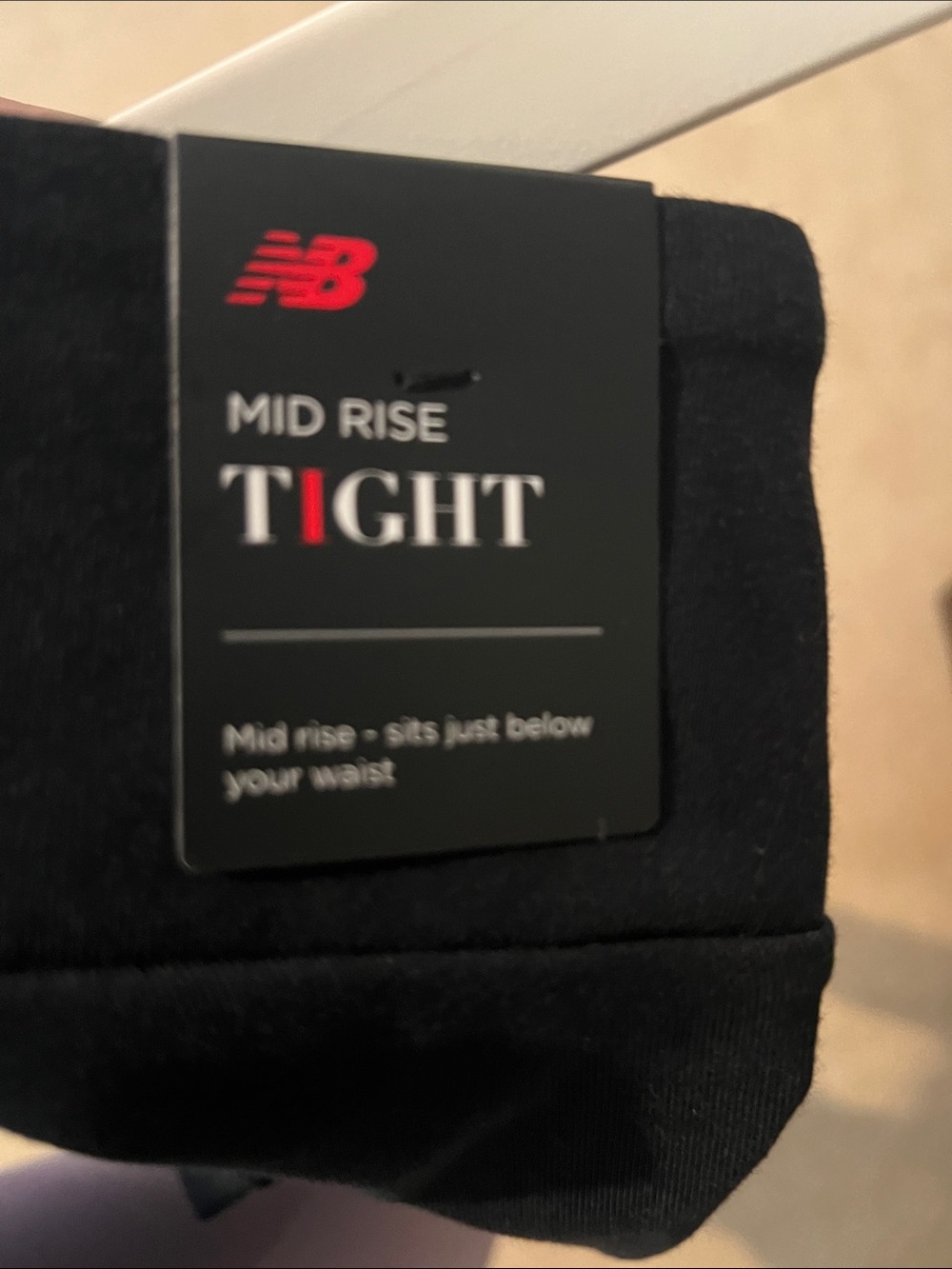 New Balance Black Mid-Rise Tights